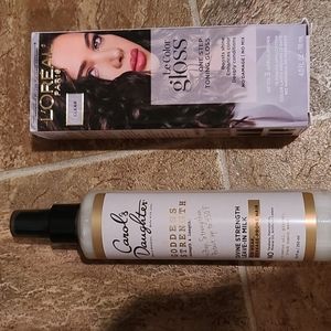 Carols daughter Leave in treatment, loreal gloss